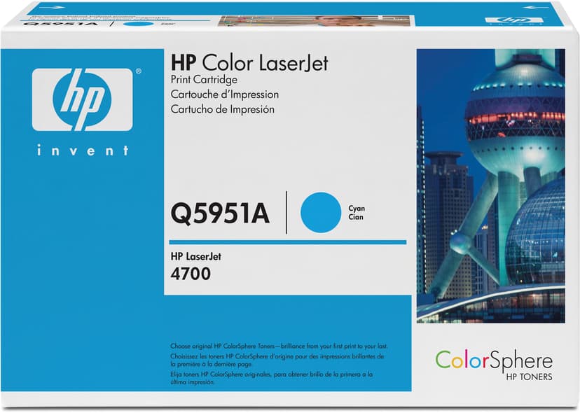HP Värikasetti Syaani 643A 11K - Q5951A
