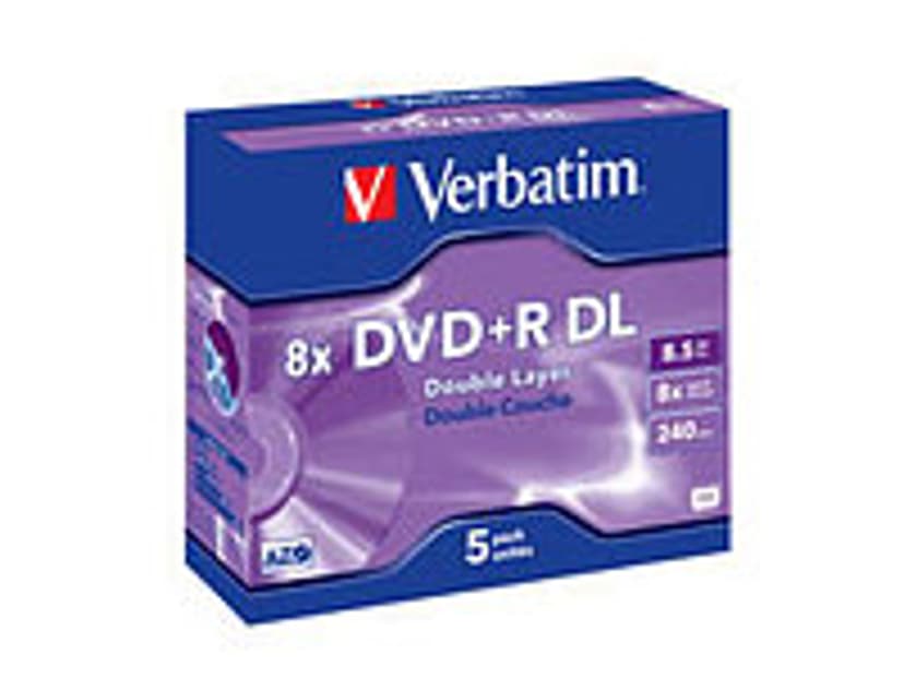 Verbatim 5 x DVD+R DL DVD+R DL 8.5GB 5pc(s)