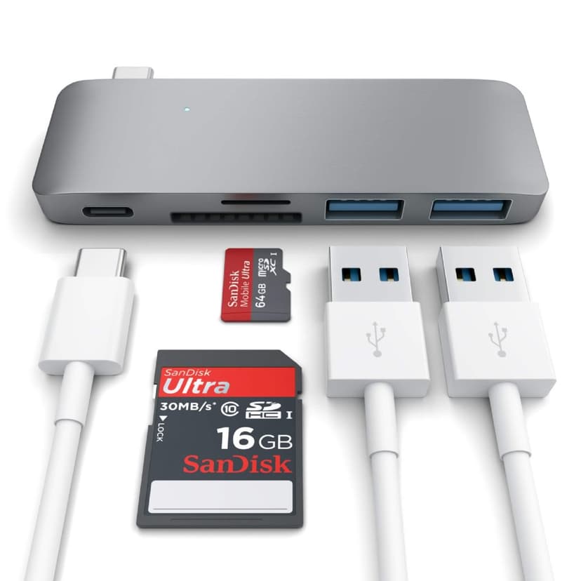 Satechi Type-C USB 3-in-1 Hub Space Gray