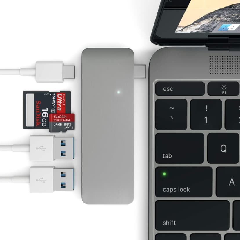 Satechi Type-C USB 3-in-1 Hub Space Gray
