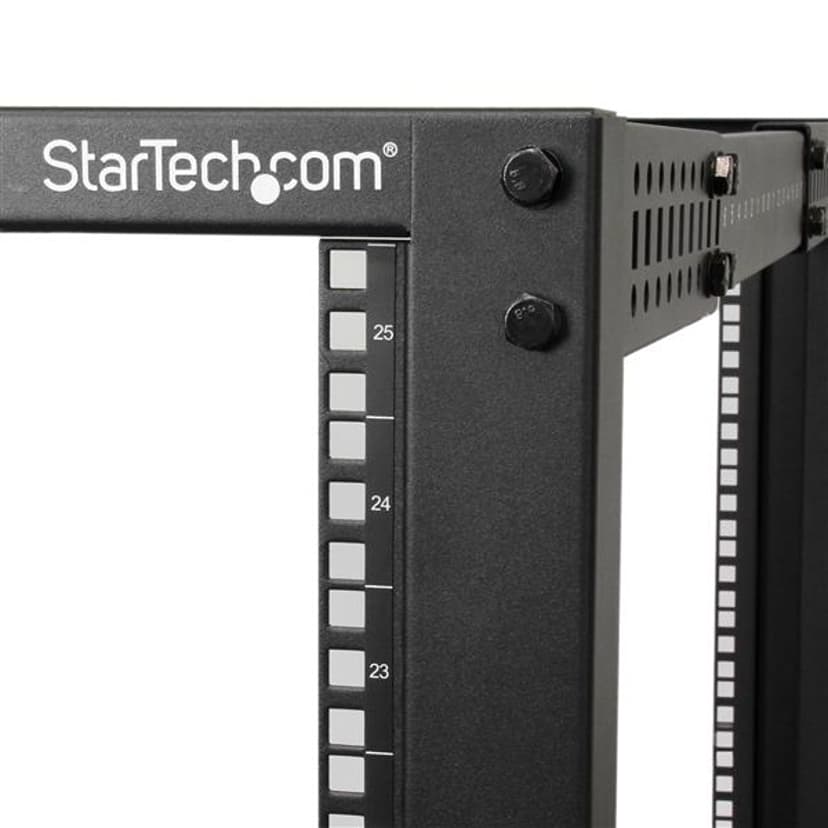 Startech 25U Adjustable Depth Open Frame 4 Post Server Rack