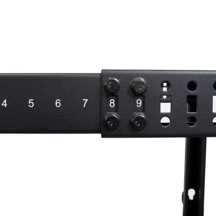 Startech 25U Adjustable Depth Open Frame 4 Post Server Rack