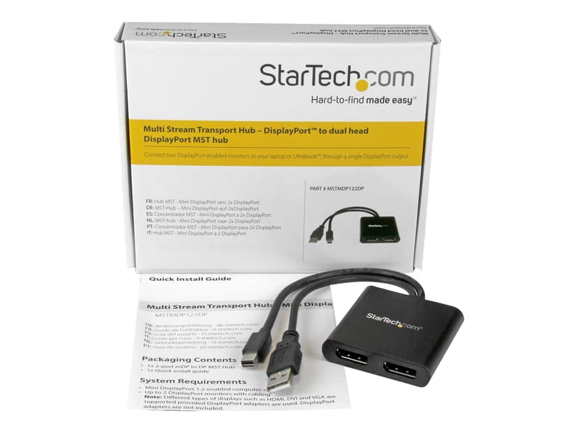 Startech Mini DisplayPort to DP Multi Monitor Splitter