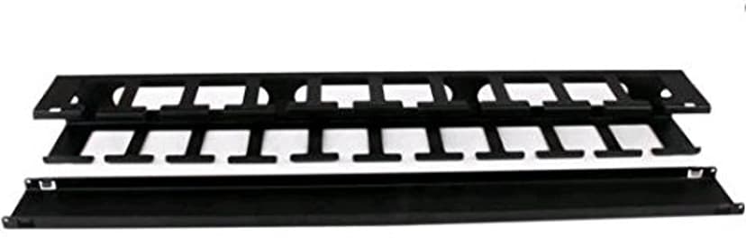 Startech 1U Horizontal Finger Duct Cable Management Panel with Cover