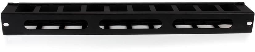 Startech 1U Horizontal Finger Duct Cable Management Panel with Cover