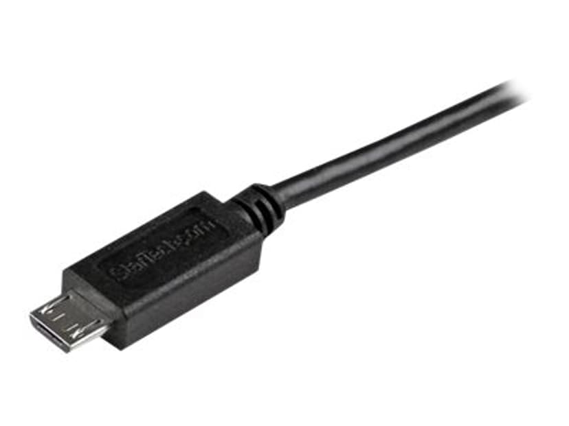 Startech 2m Mobile Charge Sync USB to Slim Micro USB Cable M/M 2m USB-A Micro USB-B Sort