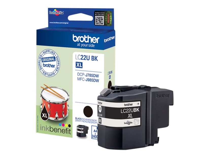 Brother Bläck Svart XL 2.4K - DCP-J785DW/MFC-J985DW