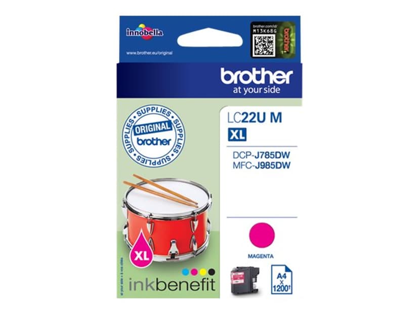 Brother Blæk Magenta XL 1.2K - DCP-J785DW/MFC-J985DW