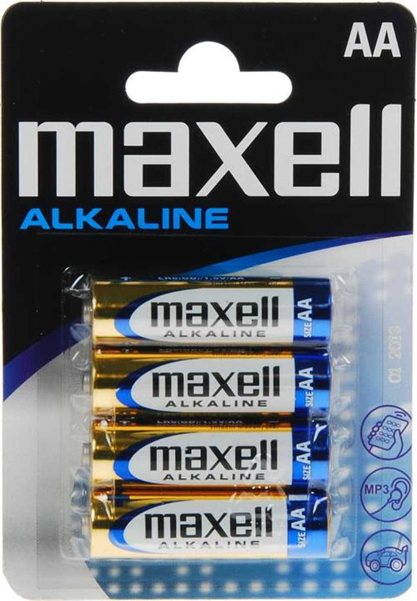 Maxell Alkaline Battery 4pcs AA LR06