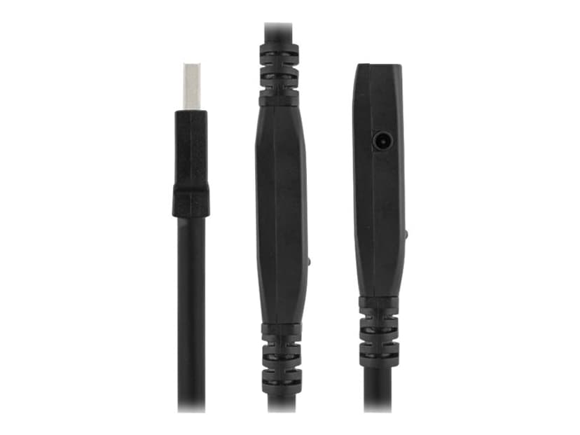 Deltaco USB3-1006 10m USB-A USB-A Svart