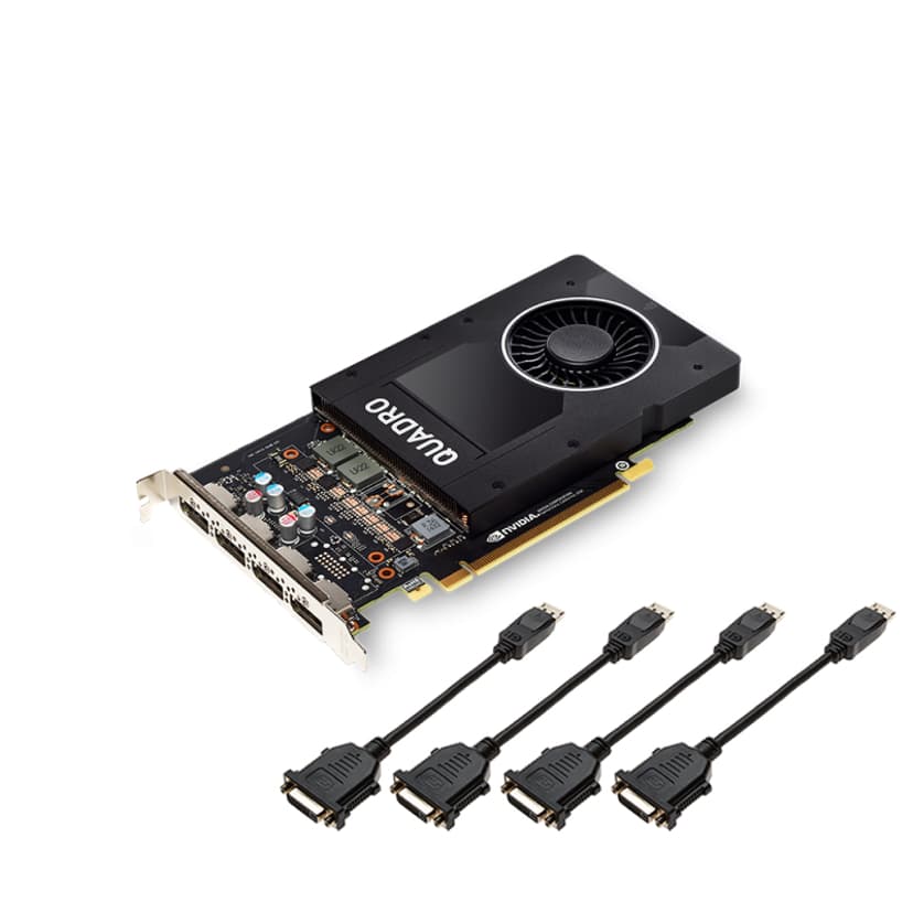 PNY NVIDIA Quadro P2000 grafikkort (VCQP2000-PB)