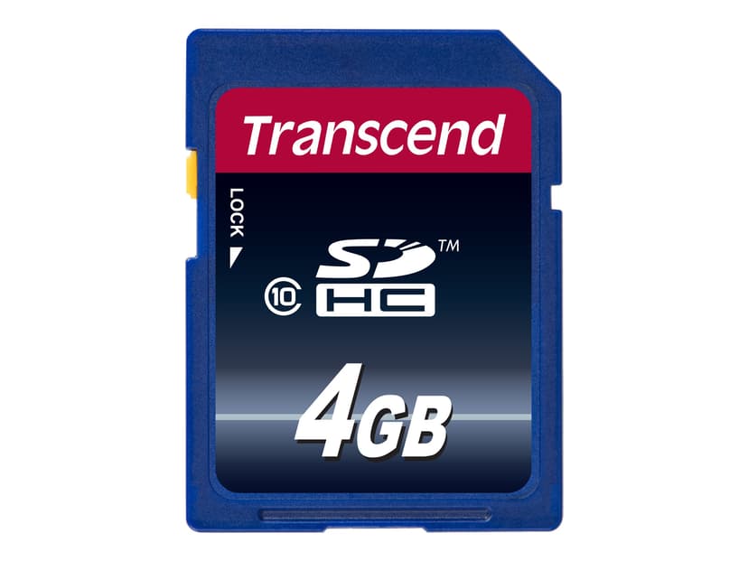 Transcend Flashminnekort 4GB SDHC NAND