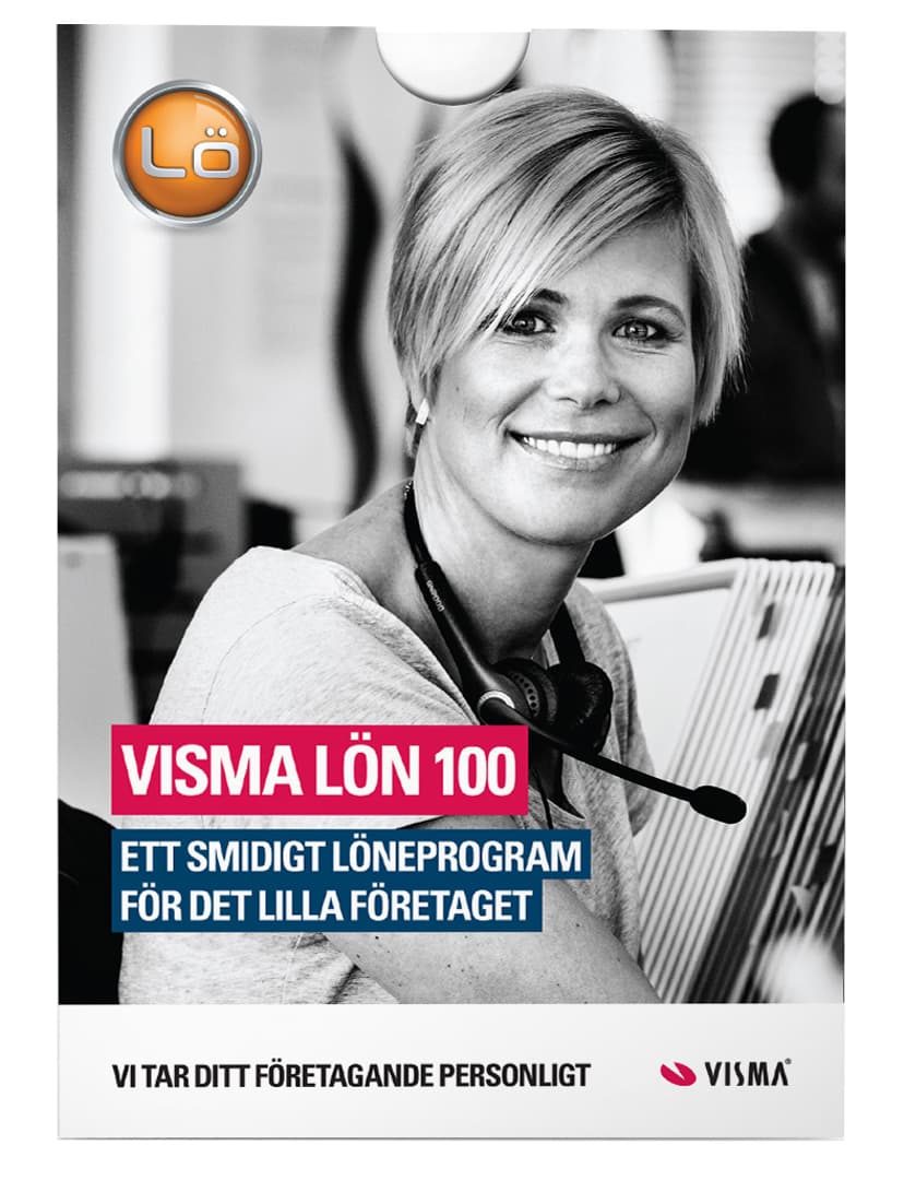 Visma SPCS Lön 100 Win Swe + Sub 1Y 3-Employees E-Lic