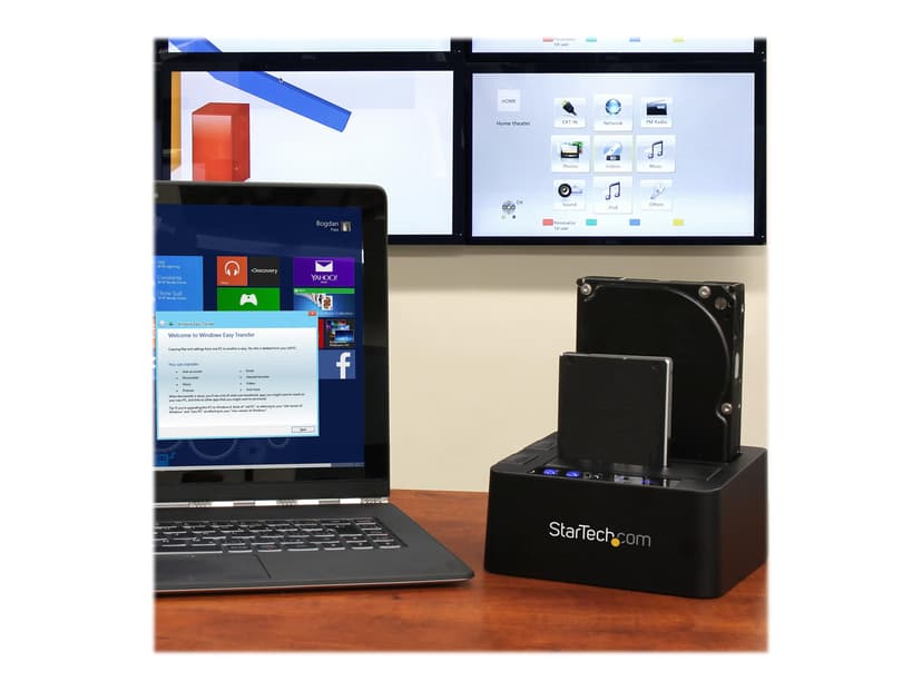 Startech 3.5"/2.5" SATA dupliceringsdockningsstation USB 3.1