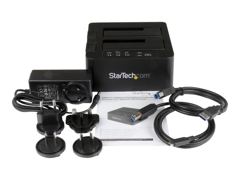Startech 3.5"/2.5" SATA dupliceringsdockningsstation USB 3.1