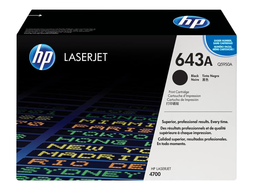HP Toner Svart 643A 11K - Q5950A