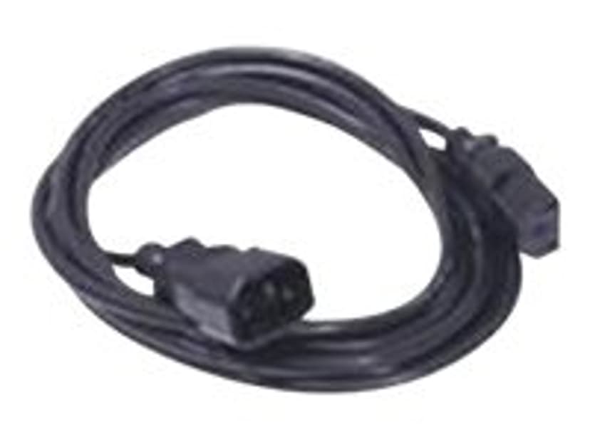Dell Strömkabel 4m C13 coupler C14 coupler Svart