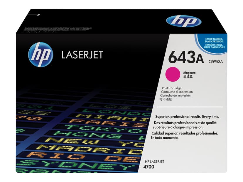 HP Värikasetti Magenta 643A 11K - Q5953A