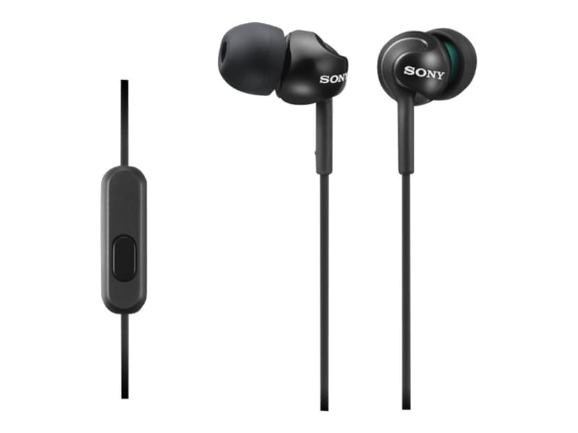 Sony MDR-EX110AP In-Ear kuulokkeet mikrofonilla Stereo Musta