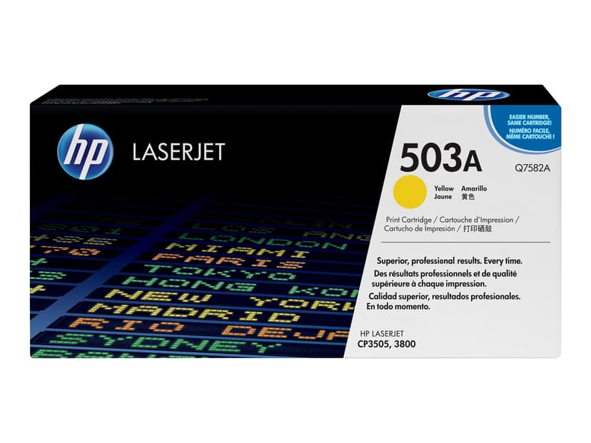 HP Värikasetti Keltainen 503A 6K - Q7582A