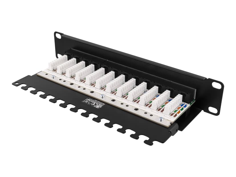 Deltaco Kytkentäpaneeli Musta Cat 6 1U