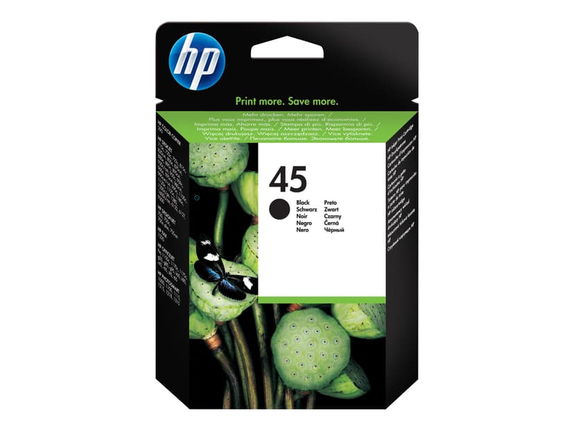 HP Bläck Svart No.45 - OJ/DJ/OfficeJet PRO/DNJ/Photo