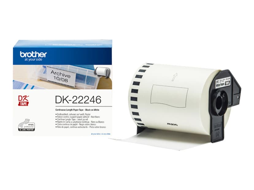 Brother Tape Paper DK-22246 103mmx30.48m Vit