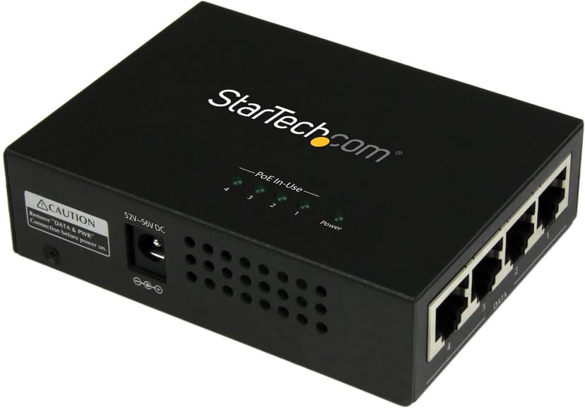 Startech Gigabit-midspan med 4 portar