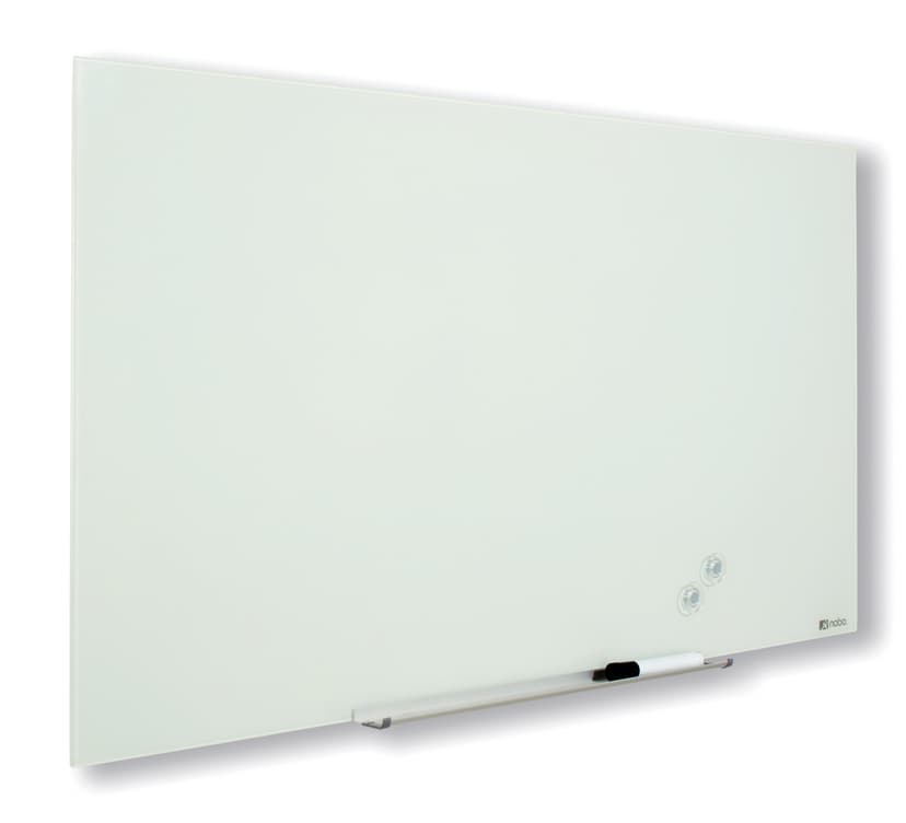 Nobo Lasitaulu Widescreen 126 x 71 cm 57" valkoinen