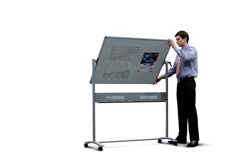 Nobo Whiteboard mobile 1200x900 cm emaloitu