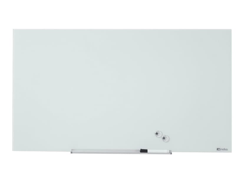 Nobo Lasitaulu Widescreen 126 x 71 cm 57" valkoinen