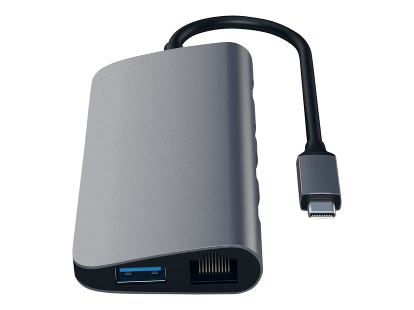 Satechi USB-C Multimedia Adapter Space Gray USB-C 3.2 Gen 1 (3.1 Gen 1)