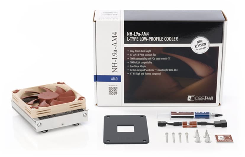 Noctua NH-L9a AM4 Kylare Beige, Nickel