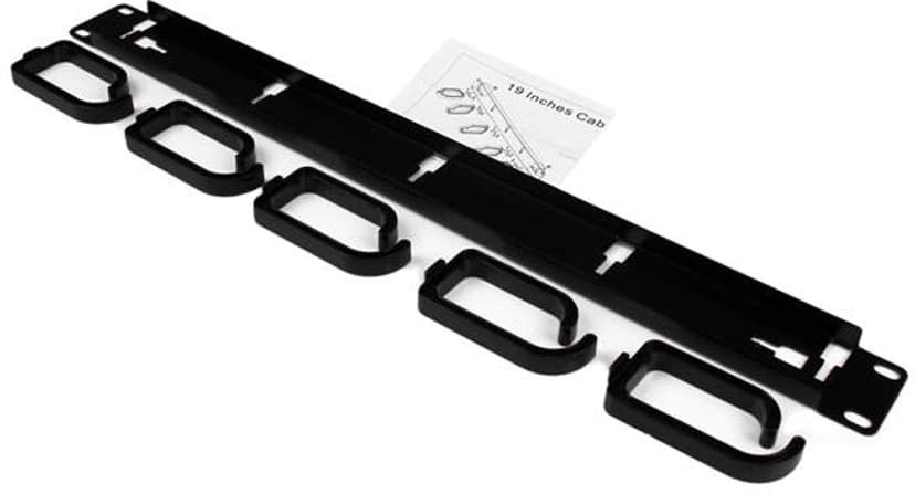 Startech 1U 19in Metal Rackmount Cable Management Panel