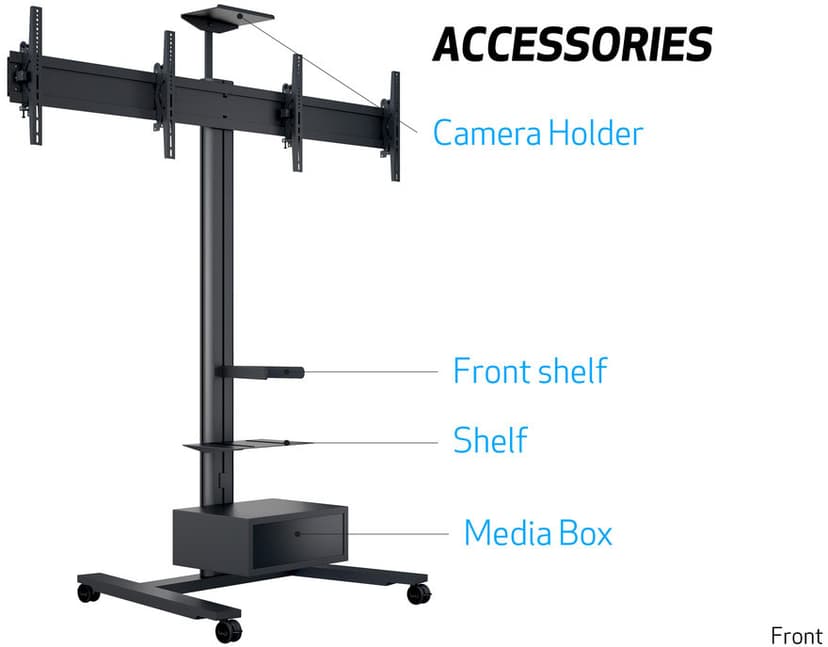 Multibrackets Public Display Stand 180 HD Dual