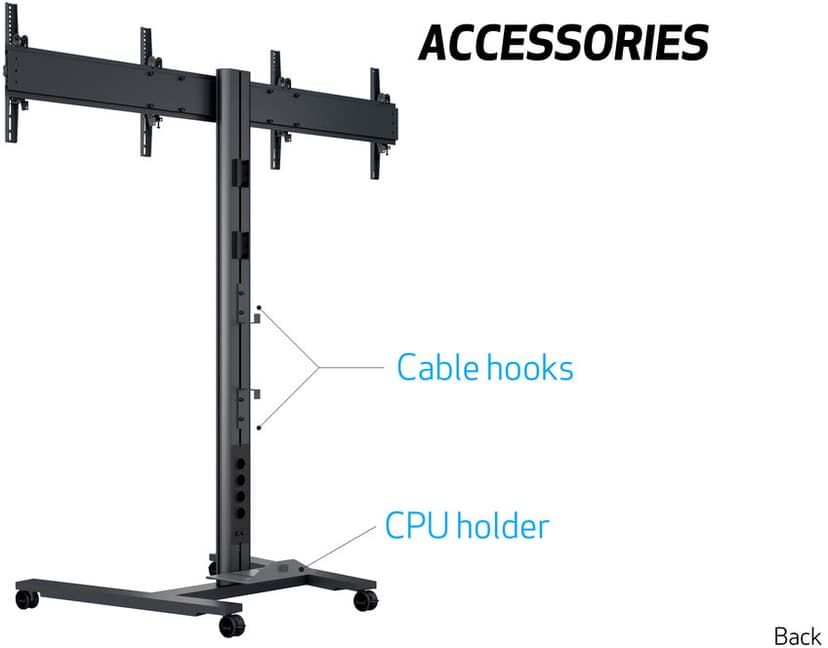 Multibrackets Public Display Stand 180 HD Dual
