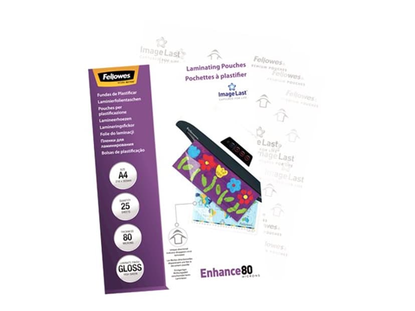 Fellowes Lamineringslommer ImageLast 80 mic A4 25 stk.