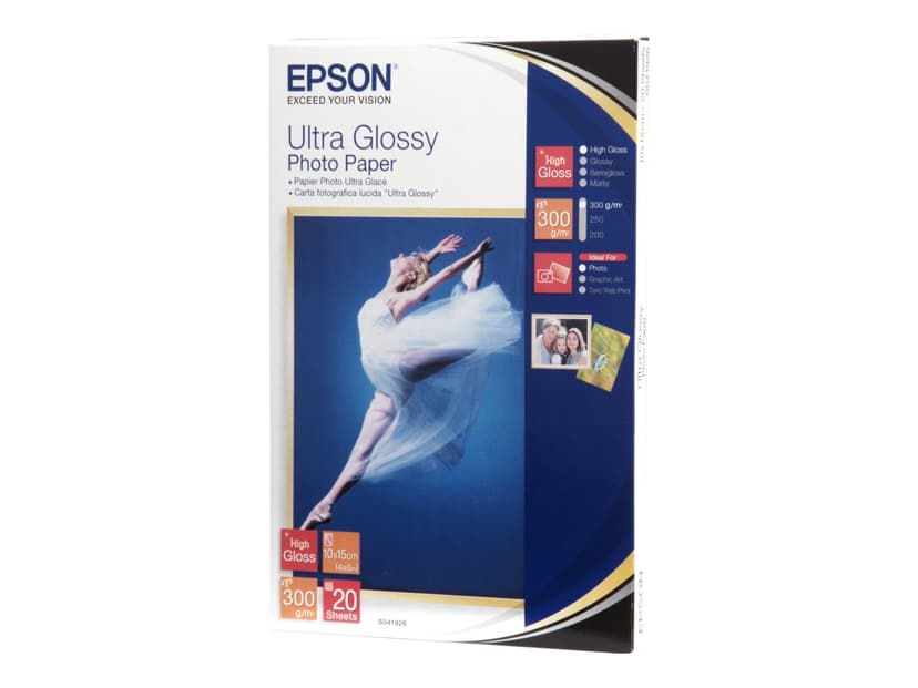Epson Fotopapir Ultra Glossy 10X15cm 20 ark 300g