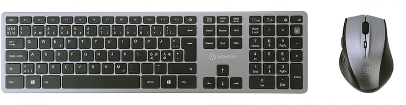 Voxicon Näppäimistö 280 Slim Metal Wireless Pohjoismainen