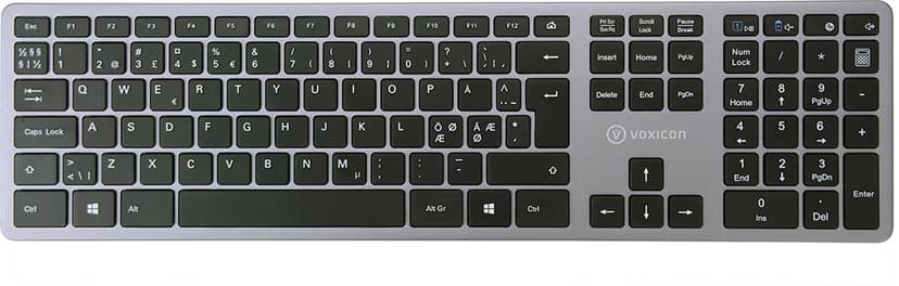 Voxicon Office Kit - Keyboard - Mouse - Webcam Nordisk