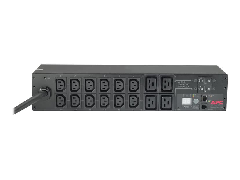 APC AP7822B strømdistribusjonsenhet (PDU) 16 AC-utganger 2U Sort