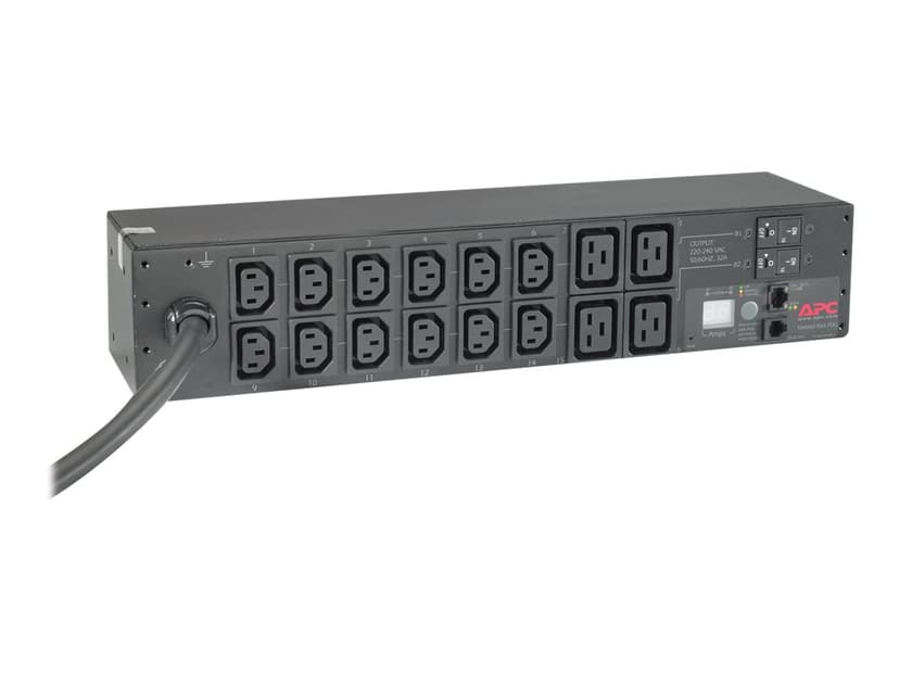 APC AP7822B strømdistribusjonsenhet (PDU) 16 AC-utganger 2U Sort