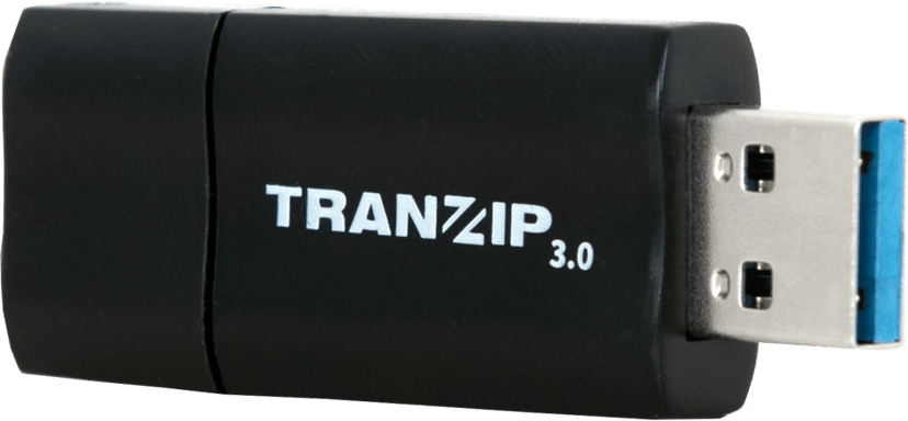 Tranzip Usb minne Datastick 128GB USB Type-A Svart