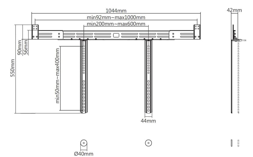 Prokord Soundbar Mount Universal VESA