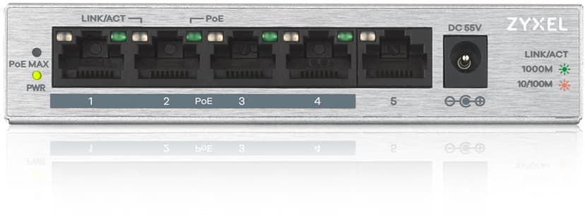 Zyxel GS1005HP 5-Port Unmanaged PoE 60W Switch