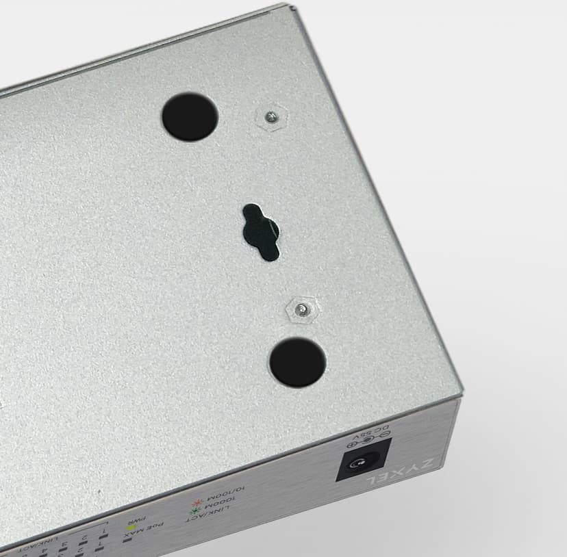 Zyxel GS1008HP 8-portars omanagerad PoE+ Switch med 60W PoE-budget