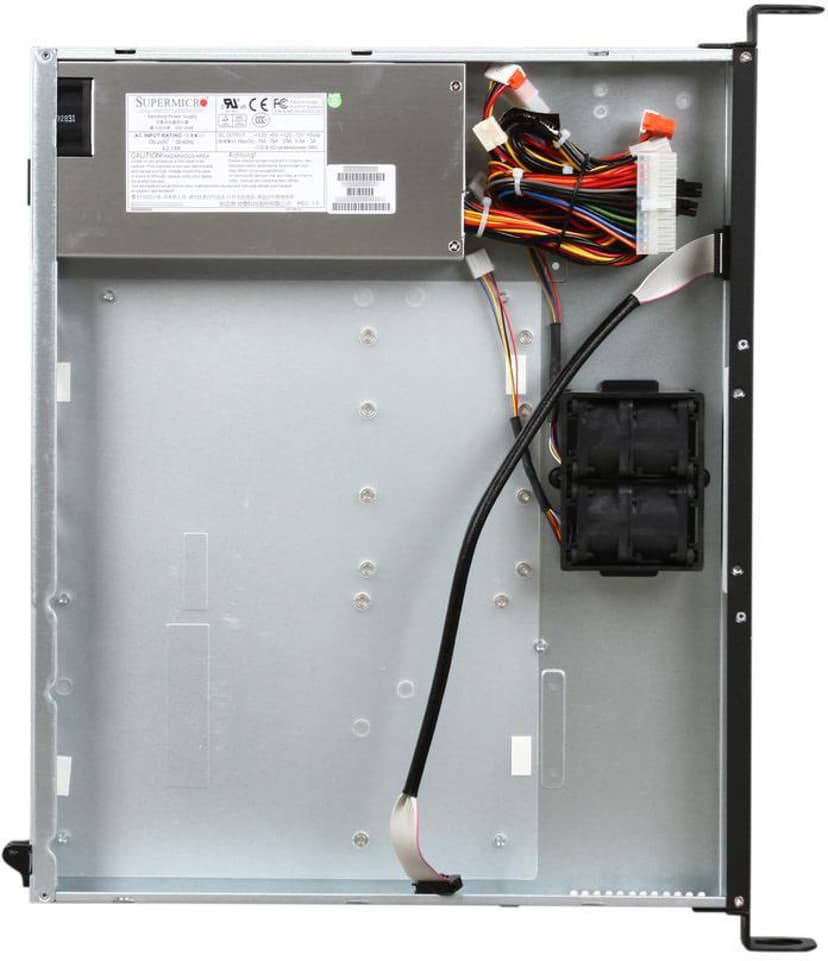 Supermicro SC512 F-350B Rack Svart