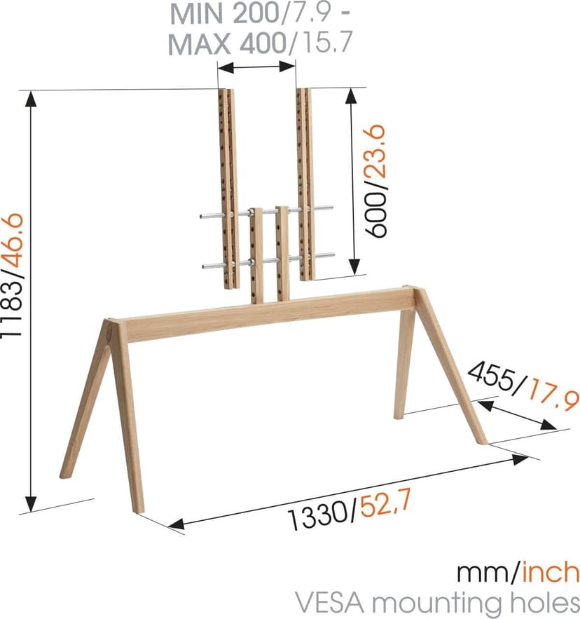 Vogel´s Next OP2 TV Floor Stand 50-77" Wood