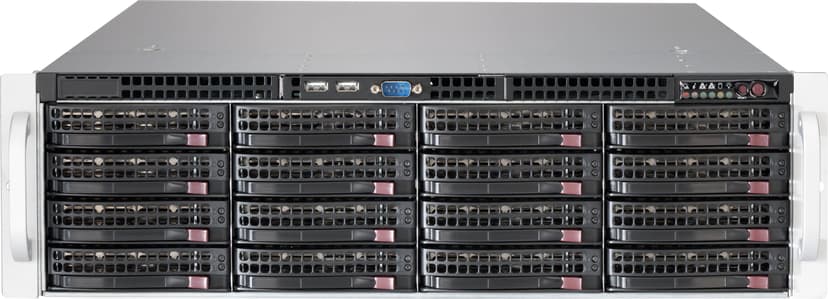 Supermicro SC836 BE1C-R1K03B Rack Musta