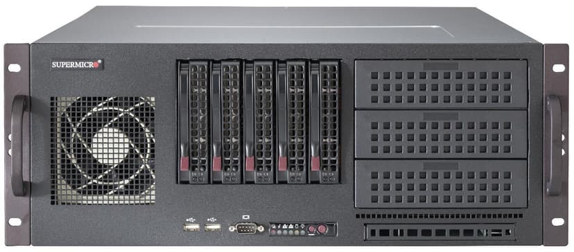 Supermicro SC842 XTQ-R606B Rack Musta